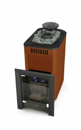 Газо-дровяная печь TMF Таймыр Inox БСЭ ЗК терракота